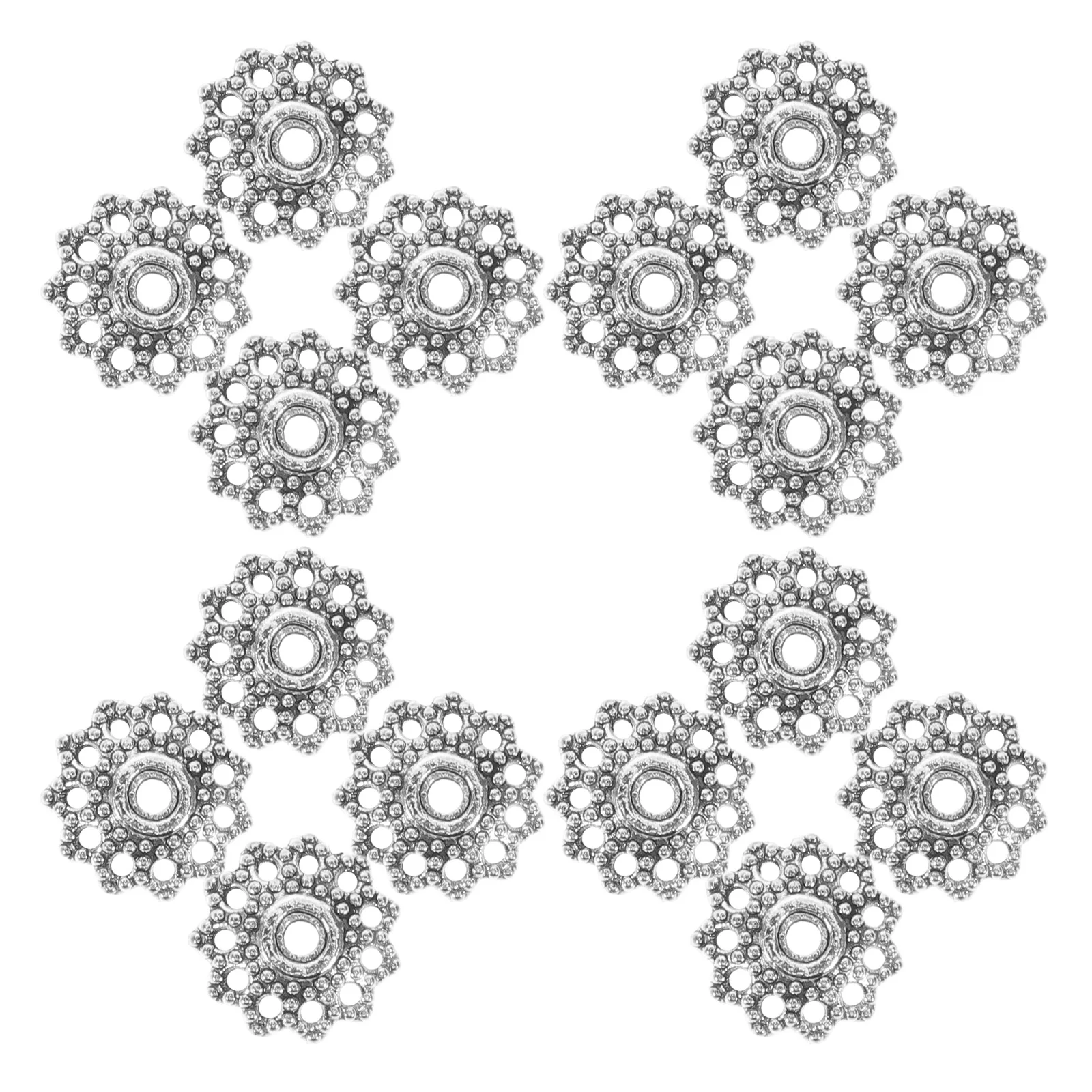 300pcs Vintage Bead Caps For Jewelry Making Silver Alloy Filigree Flower Spacer Beads Hollow Craft Findings Diy Necklace
300pcs Vintage Bead Caps For Jewelry Making Silver Alloy Filigree Flower Spacer Beads Hollow Craft Findings Diy Necklace