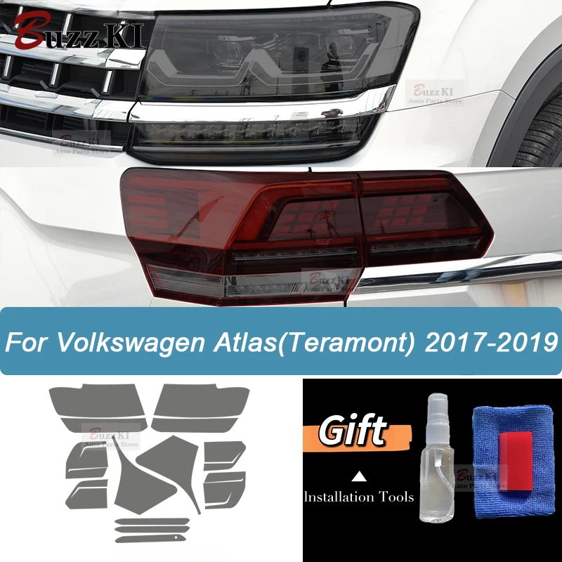 Защитная пленка для автомобильных фар Volkswagen VW Atlas Teramont 2017-2019, защитная пленка для задних фар, дымчатый черный оттенок, Виниловая наклейка из ТПУ
Защитная пленка для автомобильных фар Volkswagen VW Atlas Teramont 2017-2019, защитная пленка для задних фар, дымчатый черный оттенок, Виниловая наклейка из ТПУ