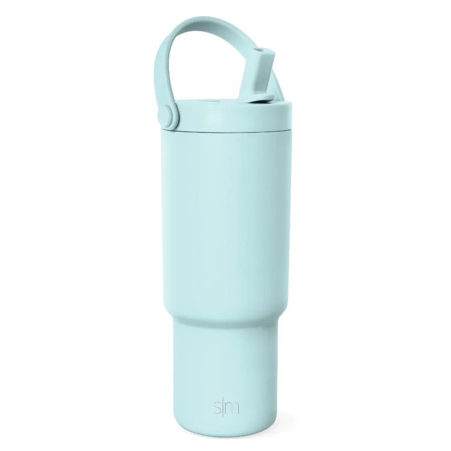 24 fl oz Insulated Stainless Steel Trek Pivot Tumbler with Straw Lid and Top Handle Seaside Blue
24 fl oz Insulated Stainless Steel Trek Pivot Tumbler with Straw Lid and Top Handle Seaside Blue