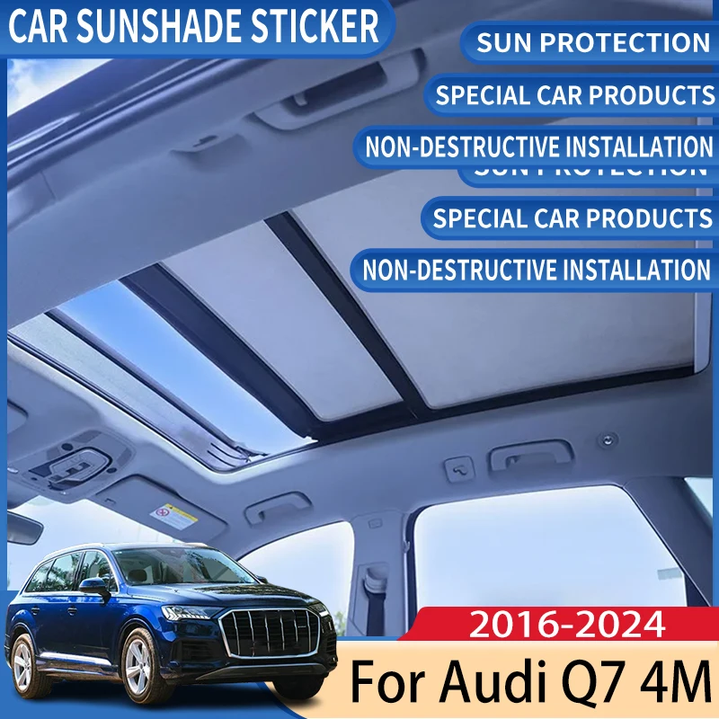 Car Roof Sunshade For Audi Q7 4M Accessories 2016-2024 Electrostatic Adsorption Sunroof Sunshade Skylight Visor Car Accessories
Car Roof Sunshade For Audi Q7 4M Accessories 2016-2024 Electrostatic Adsorption Sunroof Sunshade Skylight Visor Car Accessories