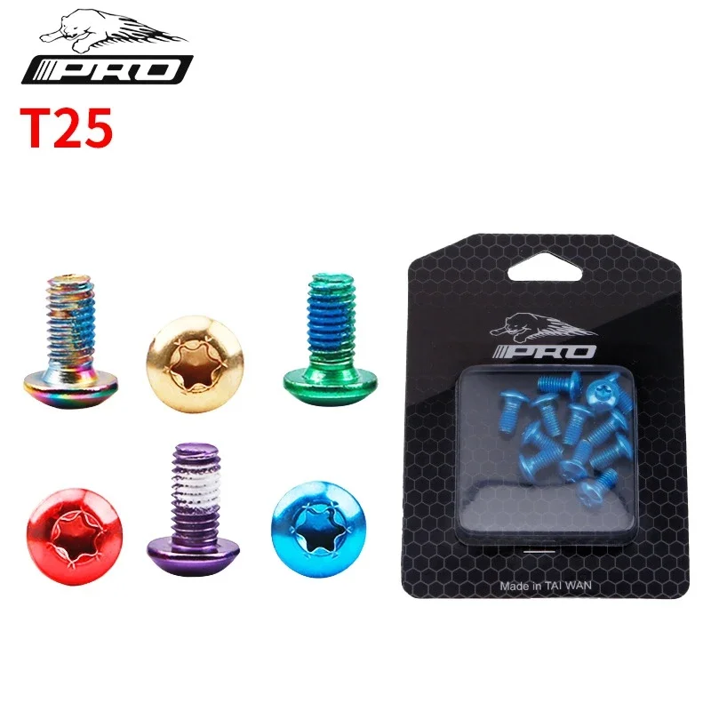IIIPRO 12 Pcs Colorful Iamok Bicycle Disc Brake Rotor Torx Bolts T25 M5x11.5mm MTB Bike Alloy Steel Fixing Screws
IIIPRO 12 Pcs Colorful Iamok Bicycle Disc Brake Rotor Torx Bolts T25 M5x11.5mm MTB Bike Alloy Steel Fixing Screws