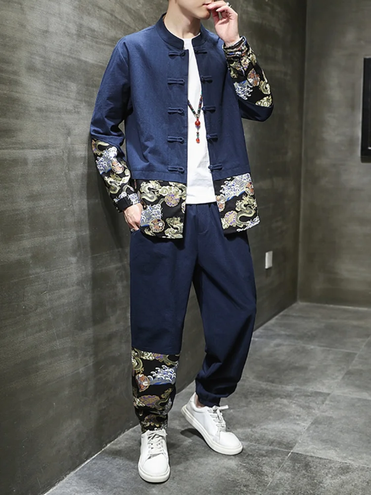 New Chinese Sle Men's Tang Suit Jaet Young Adult Ancient Costume Set Loose Fit Long Sve Cotton Linen Blend Faionable...
New Chinese Sle Men's Tang Suit Jaet Young Adult Ancient Costume Set Loose Fit Long Sve Cotton Linen Blend Faionable...