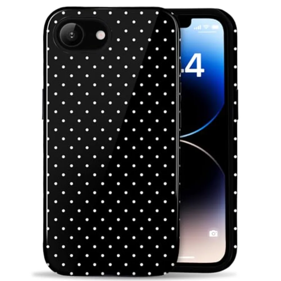 Compatible with iPhone 16e/17e Case Cute Polka Dot Aesthetic for Women Girls Simple Chic Girly Dual Layer Hybrid Protection Ele
Compatible with iPhone 16e/17e Case Cute Polka Dot Aesthetic for Women Girls Simple Chic Girly Dual Layer Hybrid Protection Ele