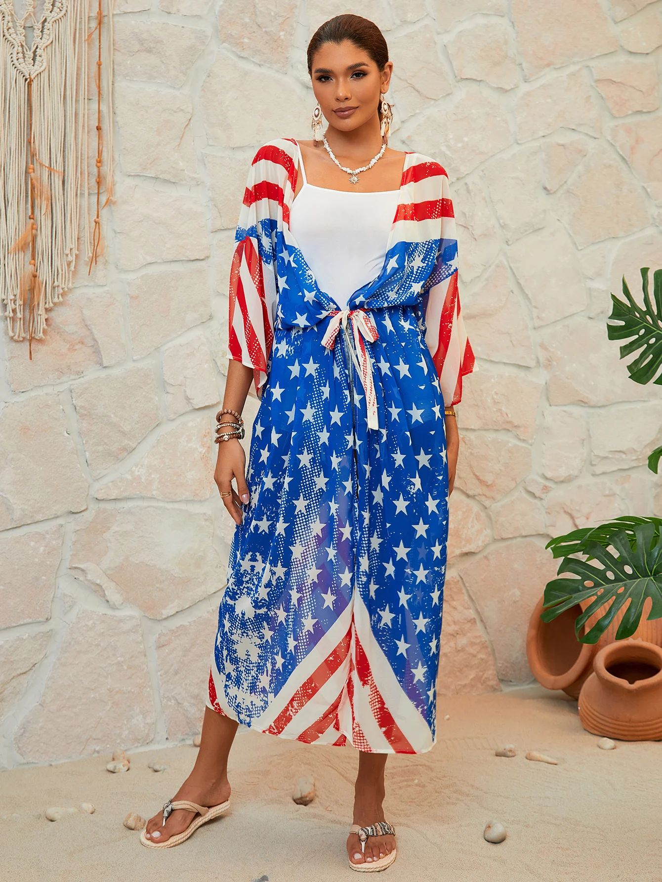 Women's Summer Beach Boho Print Cardigan Kimono Vacation Cover Up Bikini Outwear
Women's Summer Beach Boho Print Cardigan Kimono Vacation Cover Up Bikini Outwear