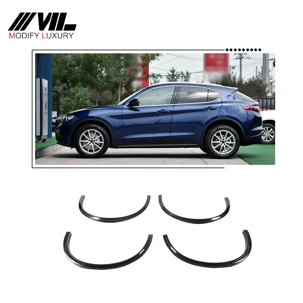 Carbon Fiber Car Wheel Eyebrow Arch Trim Lips Fender Flares Protector for Alfa Romeo Stelvio 2017-2019
Carbon Fiber Car Wheel Eyebrow Arch Trim Lips Fender Flares Protector for Alfa Romeo Stelvio 2017-2019