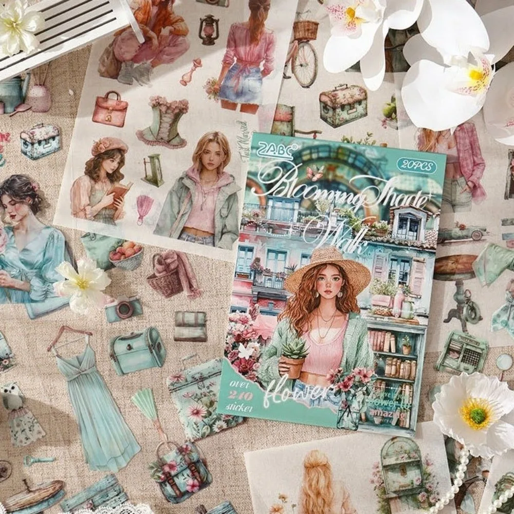 New Retro Style Pocket Sticker Book PET 20 Sheets Diary Album Stickers Die Cut Elegent Girls DIY Craft Supplies for Girls
New Retro Style Pocket Sticker Book PET 20 Sheets Diary Album Stickers Die Cut Elegent Girls DIY Craft Supplies for Girls