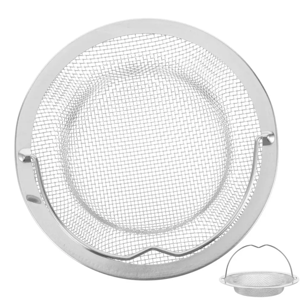 Hair Filter Durable Sink Strainer Mesh Round with Handle Drain Stopper Filter Convenient Silver Hair Catcher Bathtub
Hair Filter Durable Sink Strainer Mesh Round with Handle Drain Stopper Filter Convenient Silver Hair Catcher Bathtub