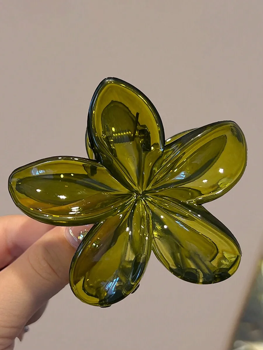 Oversized 8cm Jelly Plastic Flower Hair Claw Clip For Women Green Fashion Minimalist Hair Accessory
Oversized 8cm Jelly Plastic Flower Hair Claw Clip For Women Green Fashion Minimalist Hair Accessory