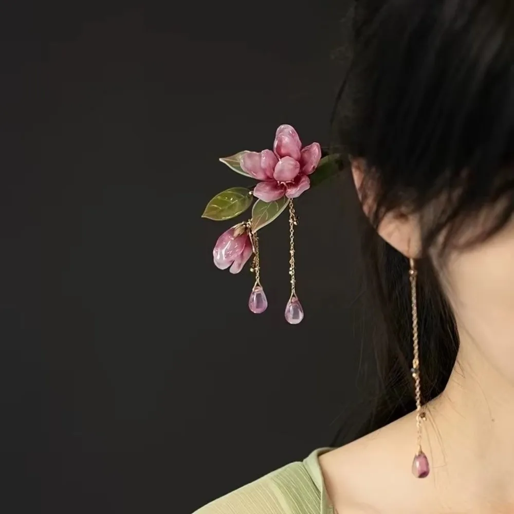 Elegant Tassel Chinese Style Hairpin Ancient Style Handmade Lotus Flower Hair Sticks Lotus Flower Hanfu Hair Stick Women
Elegant Tassel Chinese Style Hairpin Ancient Style Handmade Lotus Flower Hair Sticks Lotus Flower Hanfu Hair Stick Women