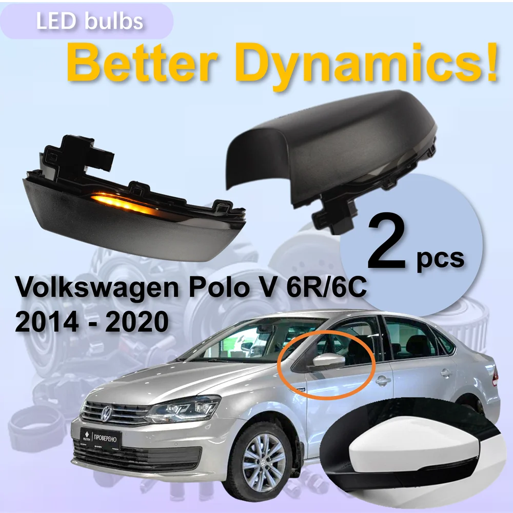 for Volkswagen VW Polo V 6C 6R 2014 - 2020 Dynamic LED Indicator Turn Light Repeater Side Mirror Signal
for Volkswagen VW Polo V 6C 6R 2014 - 2020 Dynamic LED Indicator Turn Light Repeater Side Mirror Signal