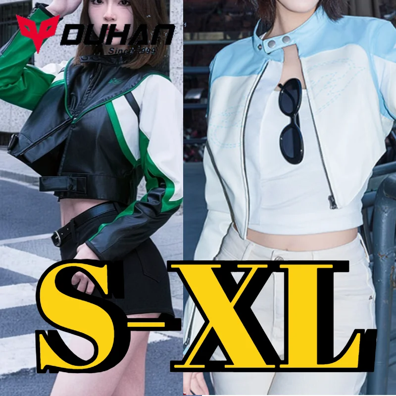 Women Short Hight Waist Slim Motorcycle Riding Jacket DUHAN Lady Motorcyclist Racing Jackets With CE Protection Polyurethane PU
Women Short Hight Waist Slim Motorcycle Riding Jacket DUHAN Lady Motorcyclist Racing Jackets With CE Protection Polyurethane PU