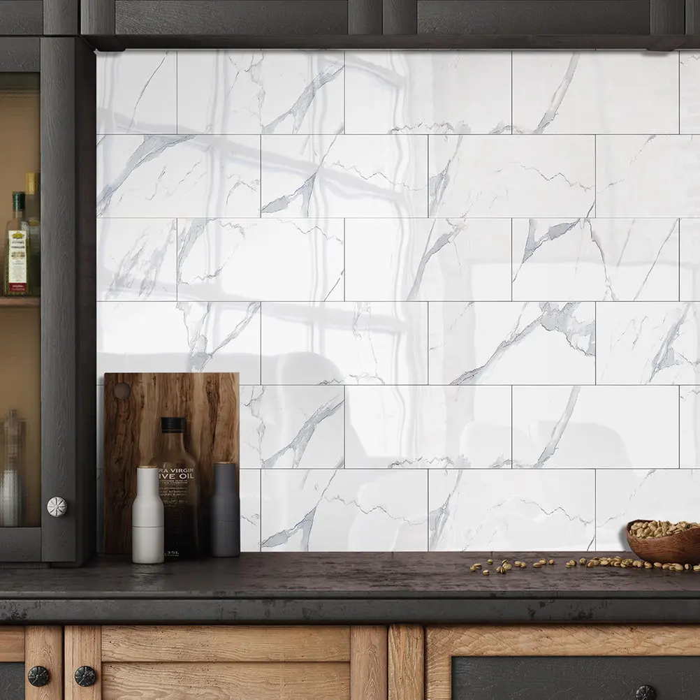 16Pcs Waterproof Tile Stickers Thickened Self Adhesive Wall Panels Kitchen Bathroom Decorative Peel and Stick Tile Decals
16Pcs Waterproof Tile Stickers Thickened Self Adhesive Wall Panels Kitchen Bathroom Decorative Peel and Stick Tile Decals