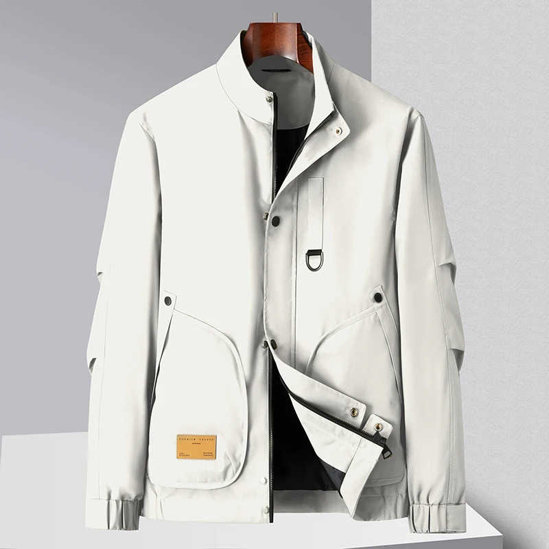 High Quality Spring Autumn Men's Casual Outdoor Jackets Streetwear Solid Color Coats Youth Loose Zipper Windproof Tops Clothing
High Quality Spring Autumn Men's Casual Outdoor Jackets Streetwear Solid Color Coats Youth Loose Zipper Windproof Tops Clothing