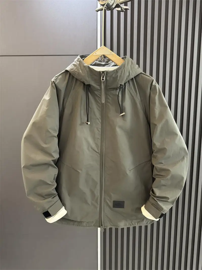 Autumn Large Size Casual Hoodie Jaet Men's Sli Outdoor Windproof Fce-Lined Zipper Closure Color Faionable Coat
Autumn Large Size Casual Hoodie Jaet Men's Sli Outdoor Windproof Fce-Lined Zipper Closure Color Faionable Coat