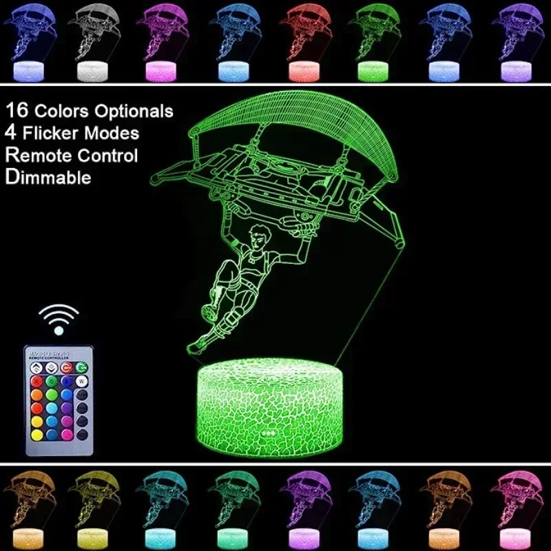 Fortnite 3D Illusion Lamp Game Setup Patterns LED Night Light Gamer Decoration Table Lamp Game Room Decor
Fortnite 3D Illusion Lamp Game Setup Patterns LED Night Light Gamer Decoration Table Lamp Game Room Decor