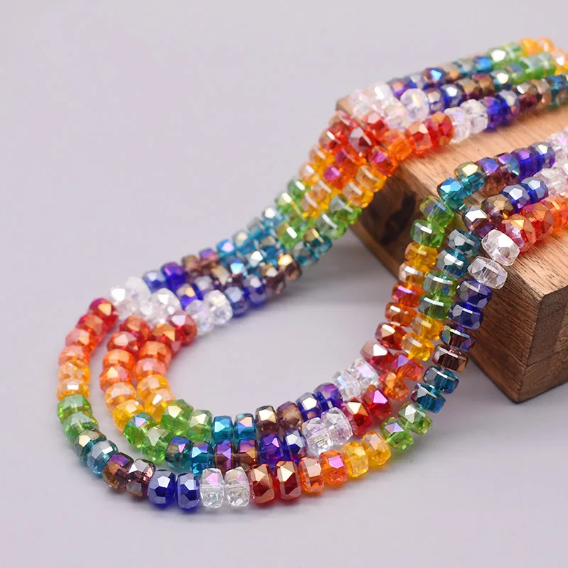 80pcs/lot 8mm Wheel Faceted Crystal Glass Beads Transparent AB Color Loose Spacer Beads for Jewelry Making DIY Bracelet
80pcs/lot 8mm Wheel Faceted Crystal Glass Beads Transparent AB Color Loose Spacer Beads for Jewelry Making DIY Bracelet
