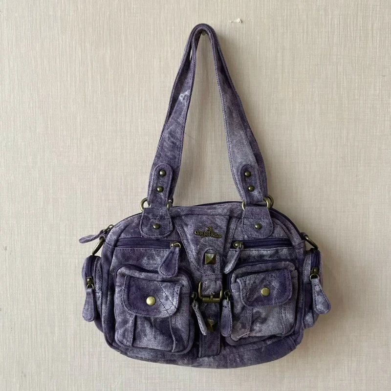 Angel's Kiss Vintage Motorcycle Underarm Shoulder Bag Punk Multi-Pocket Crossbody Tote Handbag for Women Сумка Женская Y2K
Angel's Kiss Vintage Motorcycle Underarm Shoulder Bag Punk Multi-Pocket Crossbody Tote Handbag for Women Сумка Женская Y2K