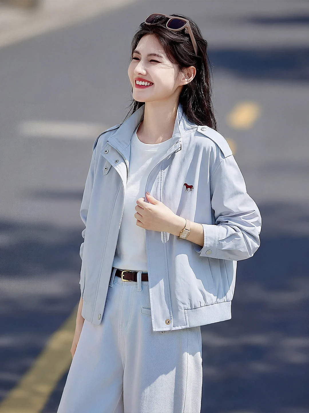 Spring 2026 Casual Long Sleeve Short Coat Women's Stand Collar Jacket Breathable Cotton Polyester Fiber Straight Cut Daily Wear
Spring 2026 Casual Long Sleeve Short Coat Women's Stand Collar Jacket Breathable Cotton Polyester Fiber Straight Cut Daily Wear