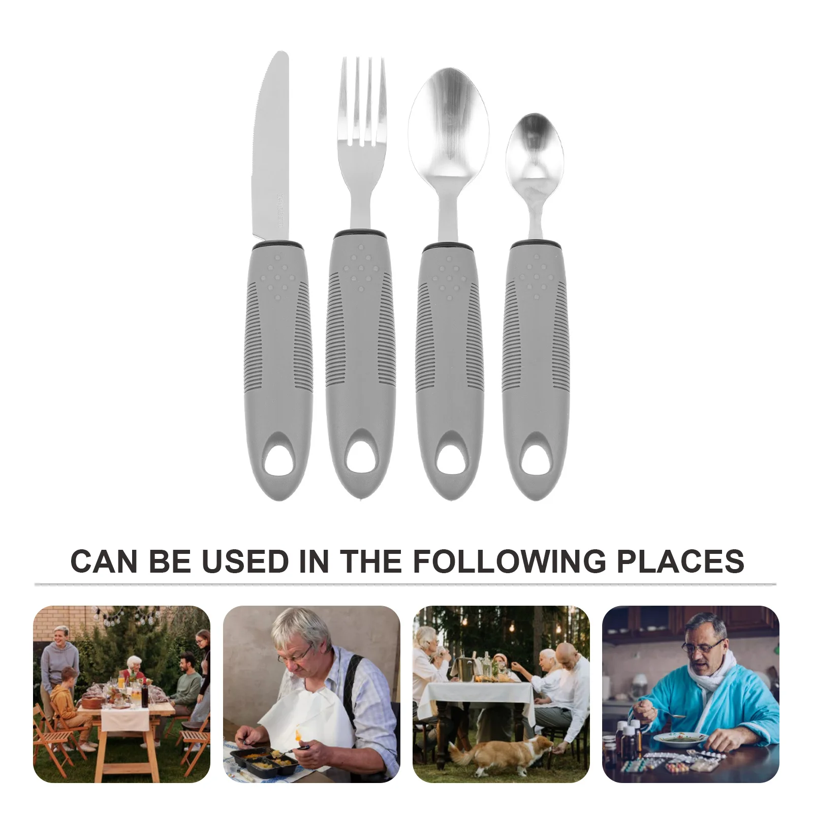 1Set Anti-Shake Adaptive Utensils Set Wide Handle Professional Elderly Tableware for Hand Tremor Arthritis Support Non-Slip
1Set Anti-Shake Adaptive Utensils Set Wide Handle Professional Elderly Tableware for Hand Tremor Arthritis Support Non-Slip