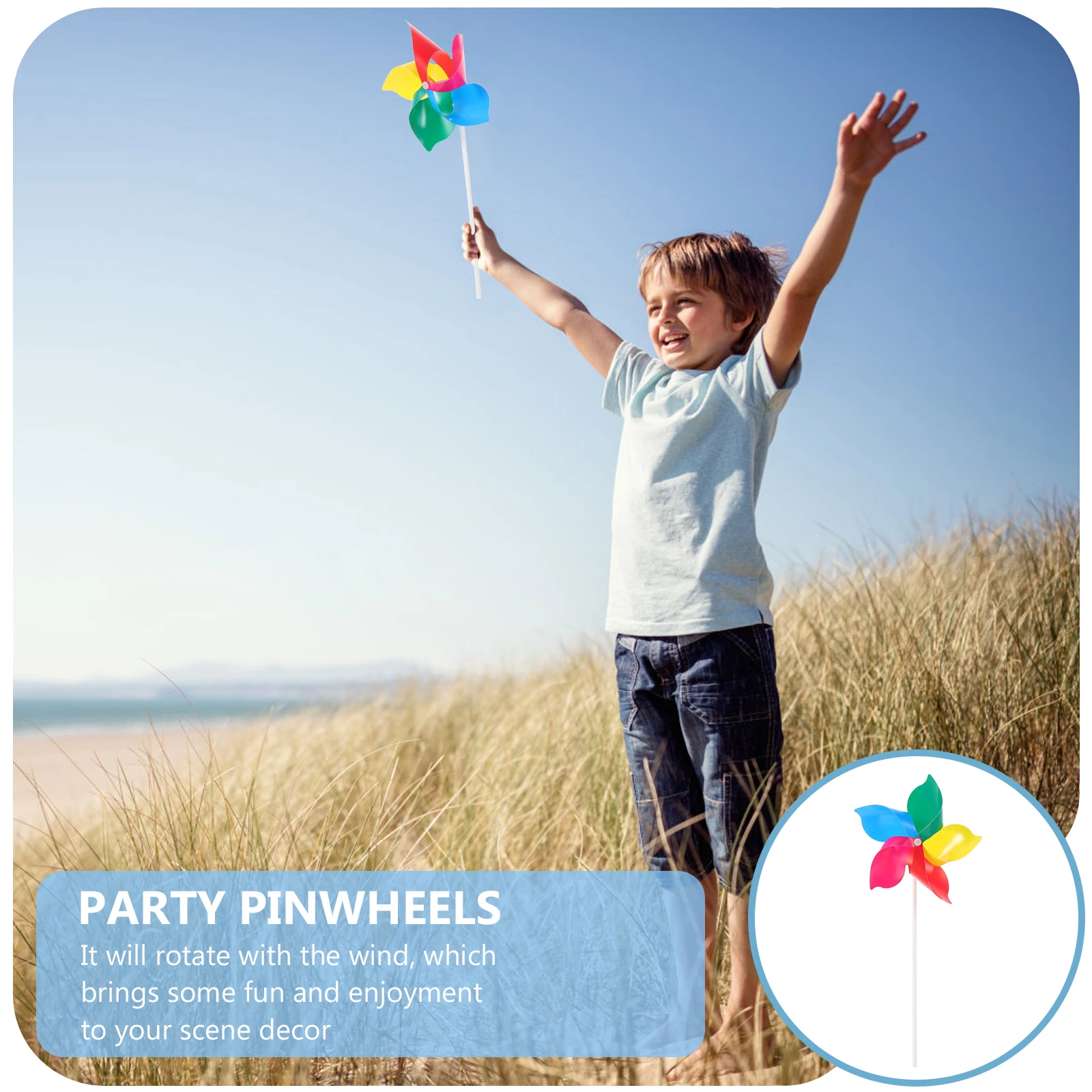 10 Pcs Colorful Windmill Rainbow Pinwheels Handheld Kids Decorate Windmills Pvc Garden
10 Pcs Colorful Windmill Rainbow Pinwheels Handheld Kids Decorate Windmills Pvc Garden
