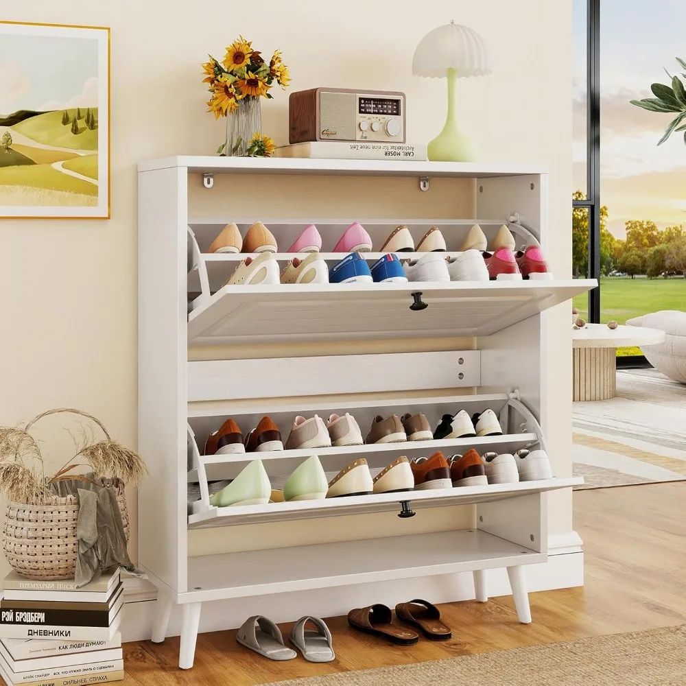 Компактный деревянный шкаф для обуви с двойными ящиками для компактного хранения в прихожей и прихожей
Компактный деревянный шкаф для обуви с двойными ящиками для компактного хранения в прихожей и прихожей
