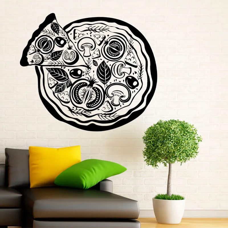 Pizza Wall Vinyl Decal Pizzeria Stickers Art Interior Housewares Design Home Kitchen Decor Removable Wallpaper Murals Q133
Pizza Wall Vinyl Decal Pizzeria Stickers Art Interior Housewares Design Home Kitchen Decor Removable Wallpaper Murals Q133