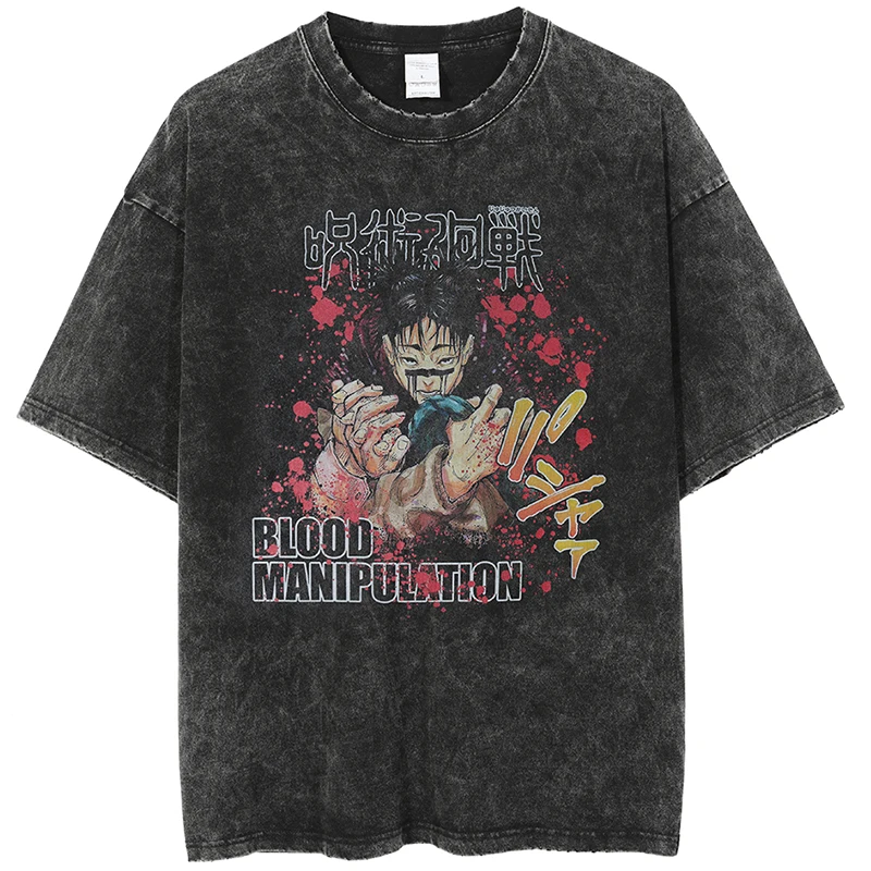 T Shirt Harajuku Oversize Tee Cotton fashion Streetwear unisex top New Vintage Washed Tshirts Jujutsu Kaisen Graphic Printing
T Shirt Harajuku Oversize Tee Cotton fashion Streetwear unisex top New Vintage Washed Tshirts Jujutsu Kaisen Graphic Printing