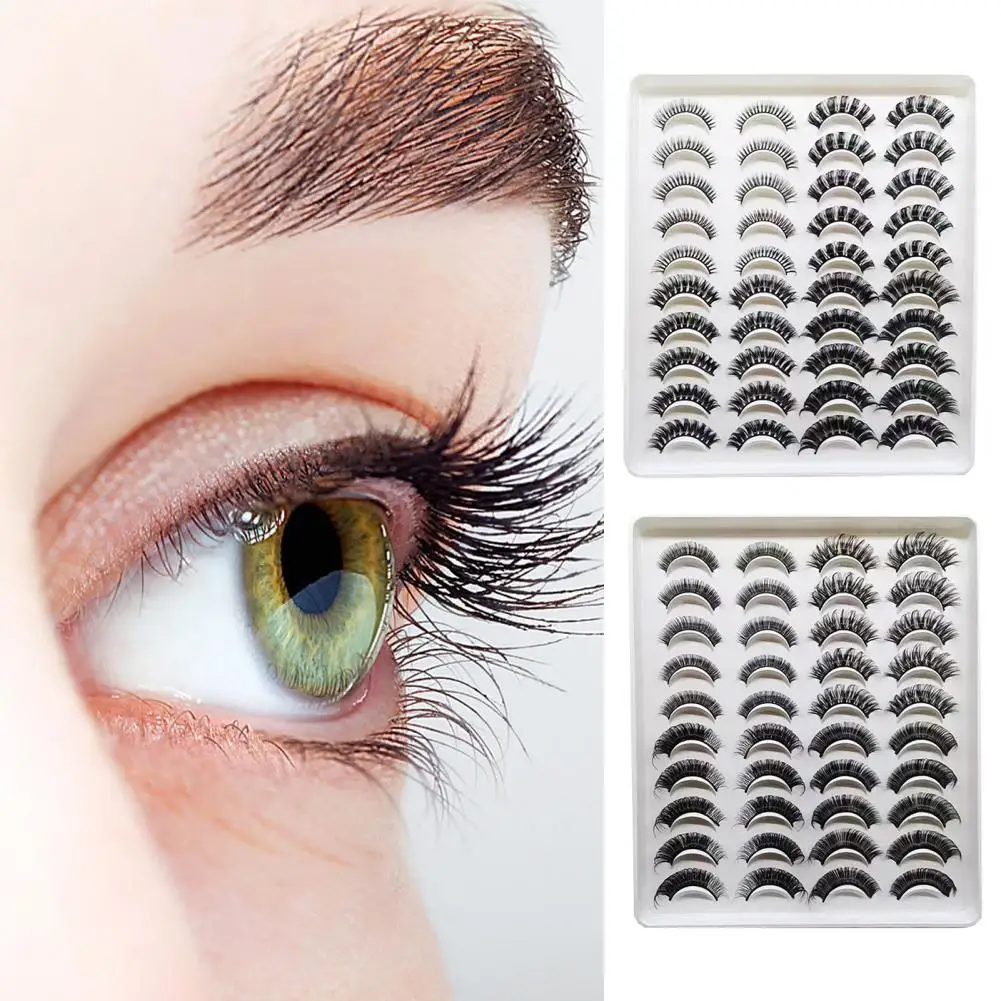 Dropshipping!! 20Pairs/Box Natural Crossed False Eyelashes 3D Effect Thick Curly Faux Lashes Fake Eyelashes Eye Makeup Tools
Dropshipping!! 20Pairs/Box Natural Crossed False Eyelashes 3D Effect Thick Curly Faux Lashes Fake Eyelashes Eye Makeup Tools