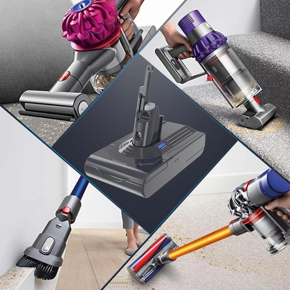 Замена литий-ионной аккумуляторной батареи 6000 мАч/8000 мАч для беспроводного пылесоса Dyson V8 Absolute Animal SV10.
Замена литий-ионной аккумуляторной батареи 6000 мАч/8000 мАч для беспроводного пылесоса Dyson V8 Absolute Animal SV10.