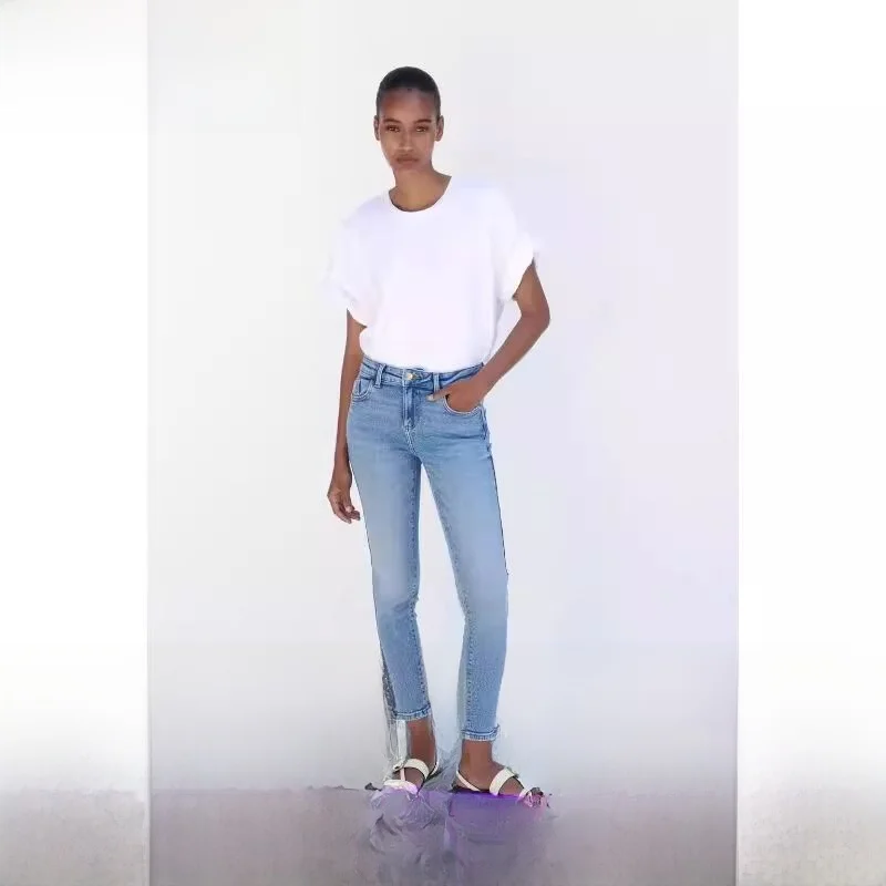 Slim Fit Pencil Jeans Women's Denim mid Waist Versatile Sle Autumn Faion Trendy Ladies' Jeans Casual Neutral Effect
Slim Fit Pencil Jeans Women's Denim mid Waist Versatile Sle Autumn Faion Trendy Ladies' Jeans Casual Neutral Effect