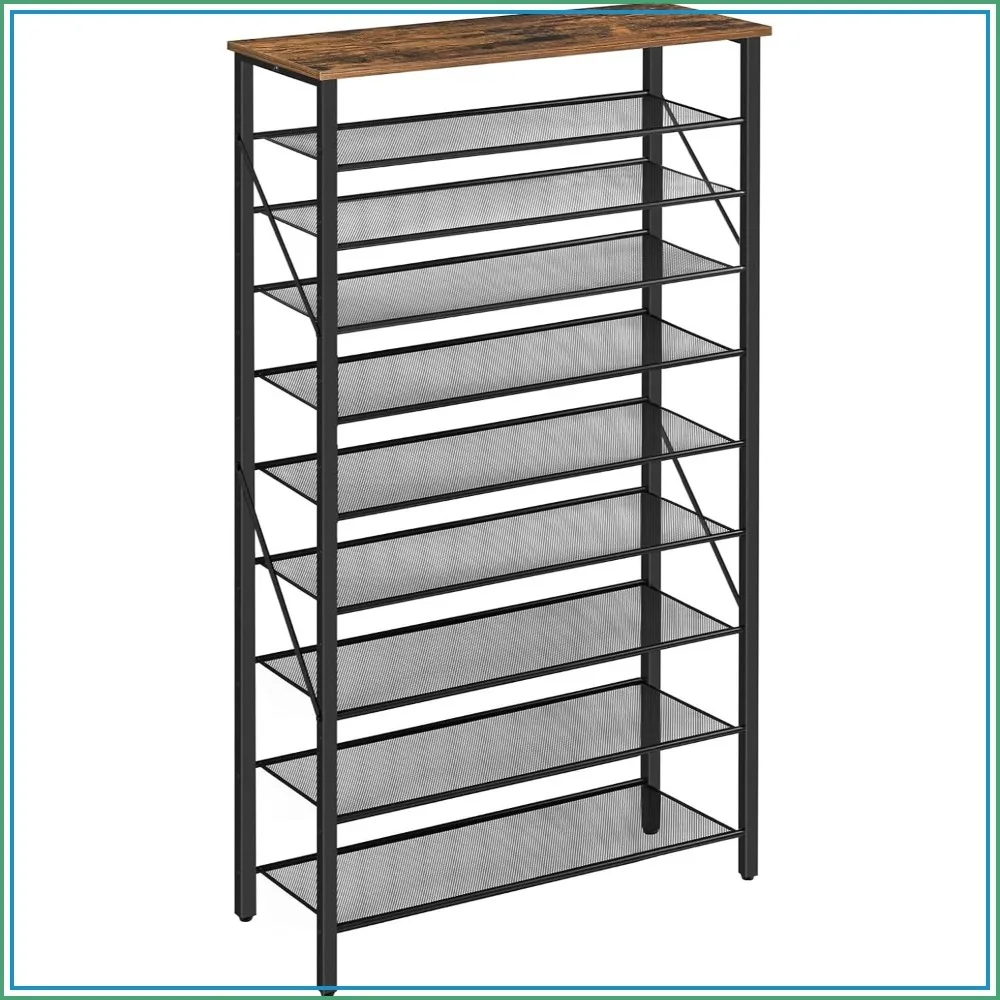 10 Tier Shoe Rack Organizer for Closet, Holds 36-40 Pairs, Tall Metal Shoe Storage Shelf for Entryway Bedroom, Sturdy Freestanding Space Saving, Large Capacity
10 Tier Shoe Rack Organizer for Closet, Holds 36-40 Pairs, Tall Metal Shoe Storage Shelf for Entryway Bedroom, Sturdy Freestanding Space Saving, Large Capacity