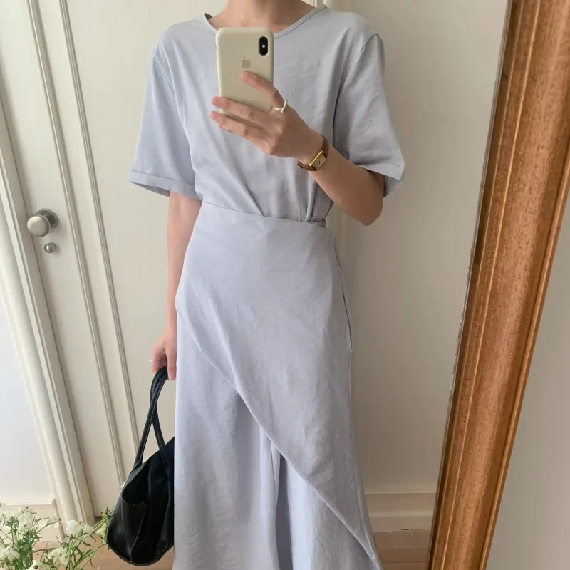Solid Irregular Long Bandage Dress Summer Women Round Collar Half Sleeve Slim Maxi Sundress Female Woman Clothes 2025
Solid Irregular Long Bandage Dress Summer Women Round Collar Half Sleeve Slim Maxi Sundress Female Woman Clothes 2025
