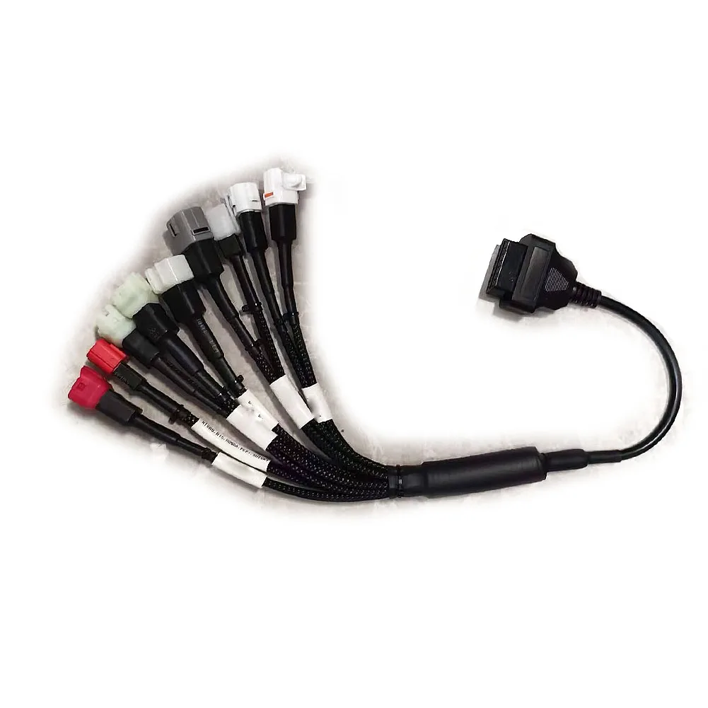 Bike Cable OBD One-to-many Extension Wire Compatible with Euro 4 MotorcycleTest Cable For Yamaha Suzuki Kawasaki Honda BS6 8in1
Bike Cable OBD One-to-many Extension Wire Compatible with Euro 4 MotorcycleTest Cable For Yamaha Suzuki Kawasaki Honda BS6 8in1