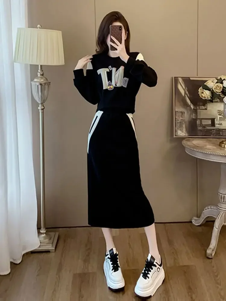 Fashion Advanced Casual Sports Top+Half Skirt Two Piece Set Fashion Autumn and Winter Versatile Women's Set
Fashion Advanced Casual Sports Top+Half Skirt Two Piece Set Fashion Autumn and Winter Versatile Women's Set