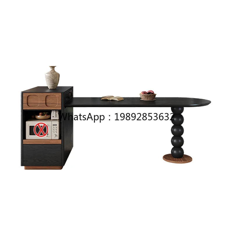 LYY Rock Slab Solid Wood Island Dining Table Modern Small Household Kitchen Black Extendable Semi-Circular Island Table
LYY Rock Slab Solid Wood Island Dining Table Modern Small Household Kitchen Black Extendable Semi-Circular Island Table