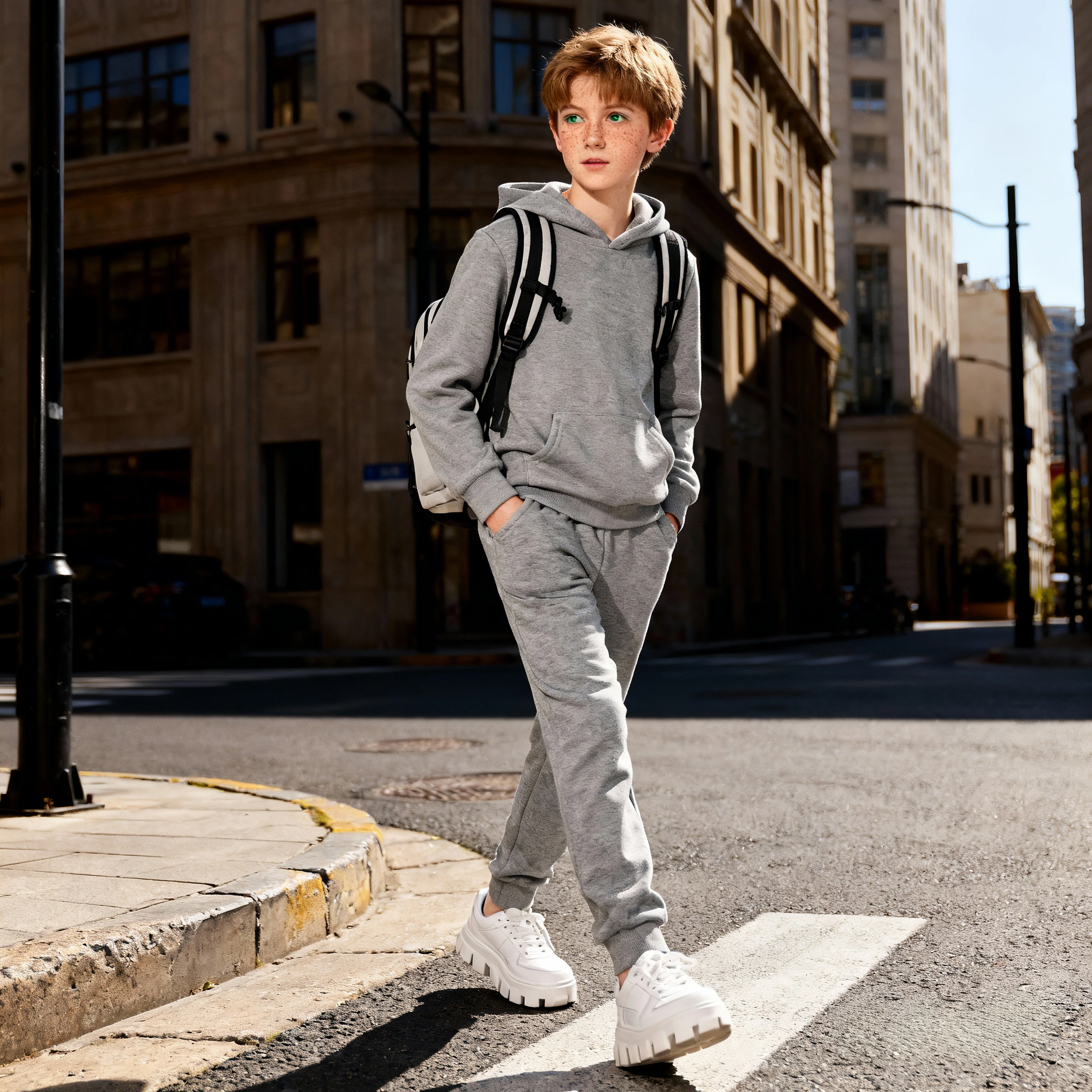Solid Color Sweatshirt Set for Big Kids - Unisex Casual Sportsuit, Soft & Breathable Fabric, Basic Essential
Solid Color Sweatshirt Set for Big Kids - Unisex Casual Sportsuit, Soft & Breathable Fabric, Basic Essential