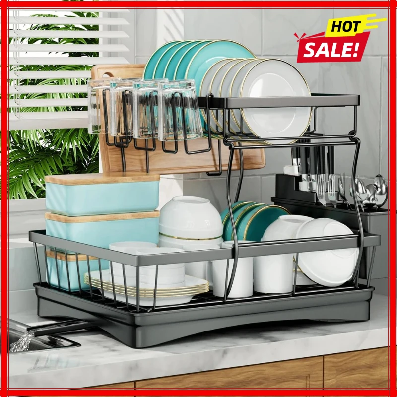 Stainless Steel Dish Drying Rack Adjustable Kitchen Plates Organizer with Drainboard Over Sink Plate Drainer Storage Organizer
Stainless Steel Dish Drying Rack Adjustable Kitchen Plates Organizer with Drainboard Over Sink Plate Drainer Storage Organizer