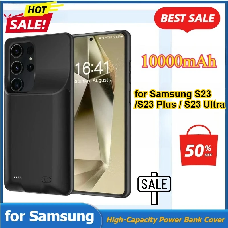 10000mAh Battery Charger Case for Samsung S24 / S24 Plus / S24 Ultra External Power Bank Cover Silicone Protective Cover
10000mAh Battery Charger Case for Samsung S24 / S24 Plus / S24 Ultra External Power Bank Cover Silicone Protective Cover