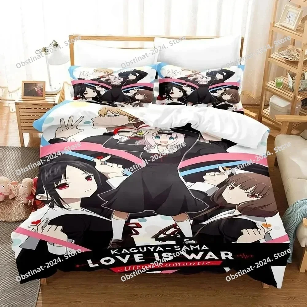 Anime Kaguya-Sama Love Is War Bedding Set Printed Bed Set Duvet Cover Sheet Pillowcase Bed Soft Quilt Cover Full Queen King Size
Anime Kaguya-Sama Love Is War Bedding Set Printed Bed Set Duvet Cover Sheet Pillowcase Bed Soft Quilt Cover Full Queen King Size