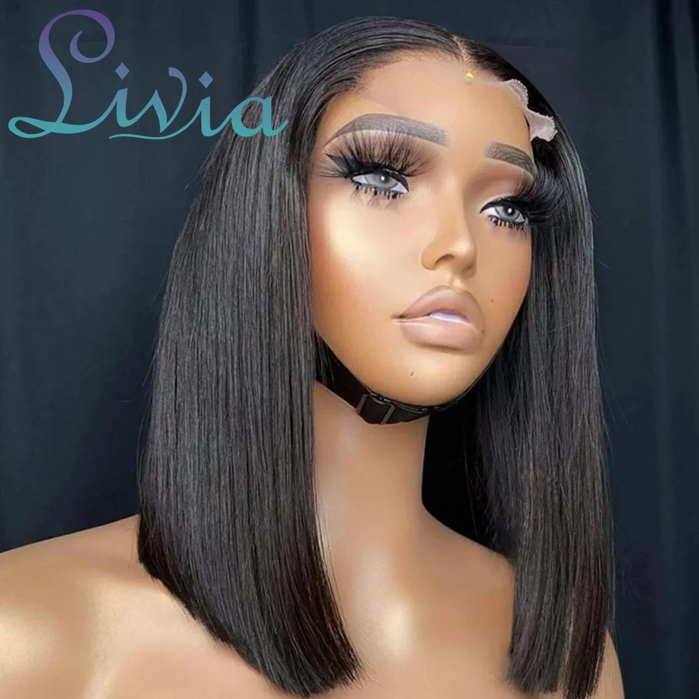 13x4 Straight Bob Wigs Human Hair Brazilian Hair Pre Plucked Transparent Lace Front Human Hair Wig For Women 4x4 Short Bob Wig
13x4 Straight Bob Wigs Human Hair Brazilian Hair Pre Plucked Transparent Lace Front Human Hair Wig For Women 4x4 Short Bob Wig