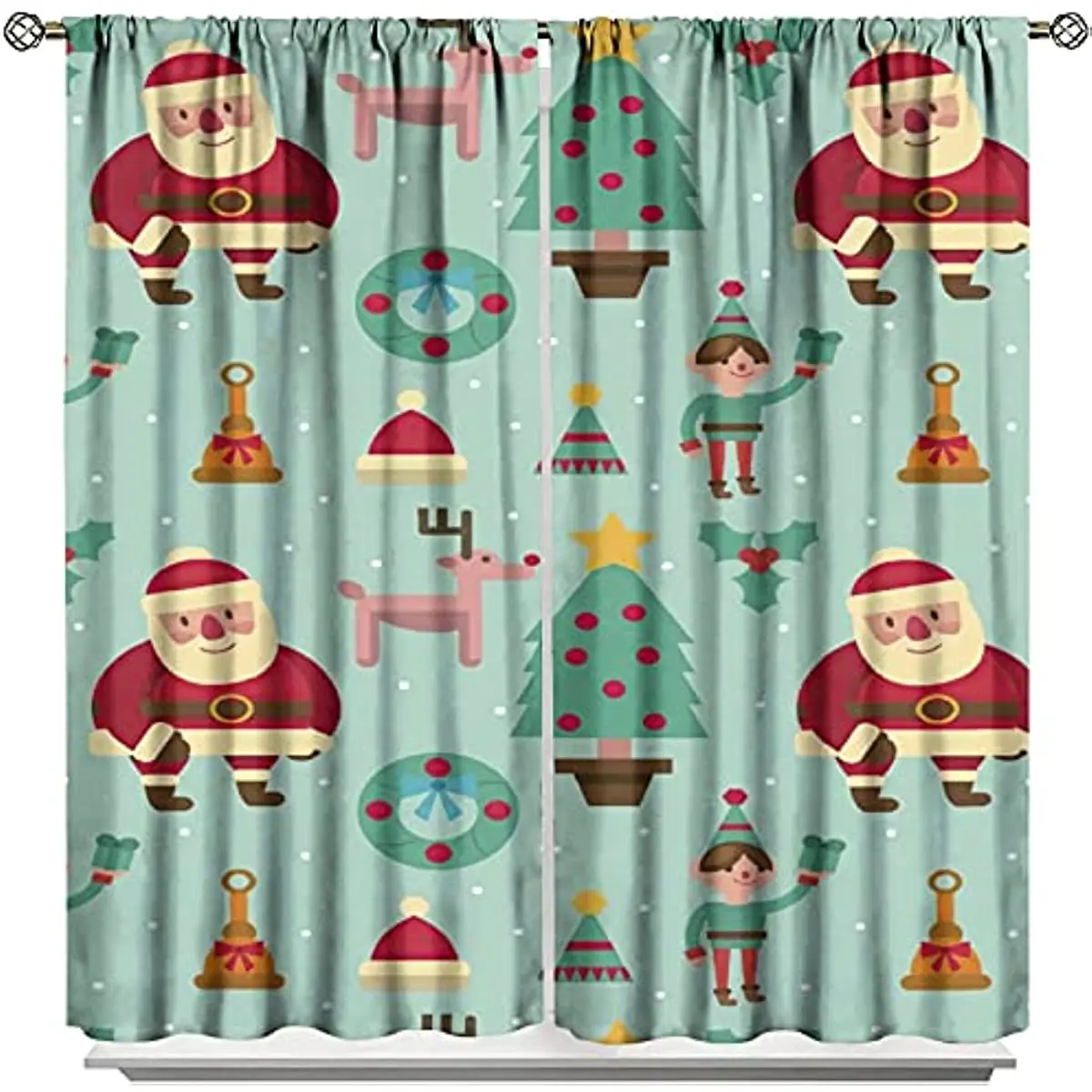 Santa Claus Christmas Decoration Christmas Blackout Curtains 3D Print Window Curtain Bedroom Living Room Decor Window Treatments
Santa Claus Christmas Decoration Christmas Blackout Curtains 3D Print Window Curtain Bedroom Living Room Decor Window Treatments
