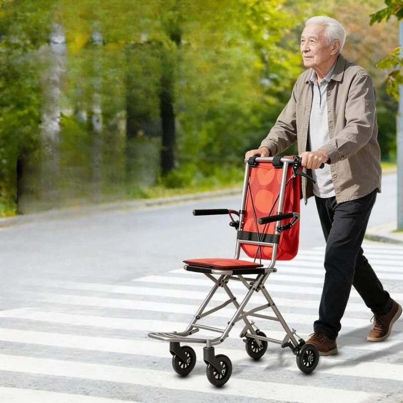 Lightweight Foldable Wheelchair for Elderly, Portable Aluminum Mobility Aid with Handbrake,Compact Travel Transport Chair
Lightweight Foldable Wheelchair for Elderly, Portable Aluminum Mobility Aid with Handbrake,Compact Travel Transport Chair