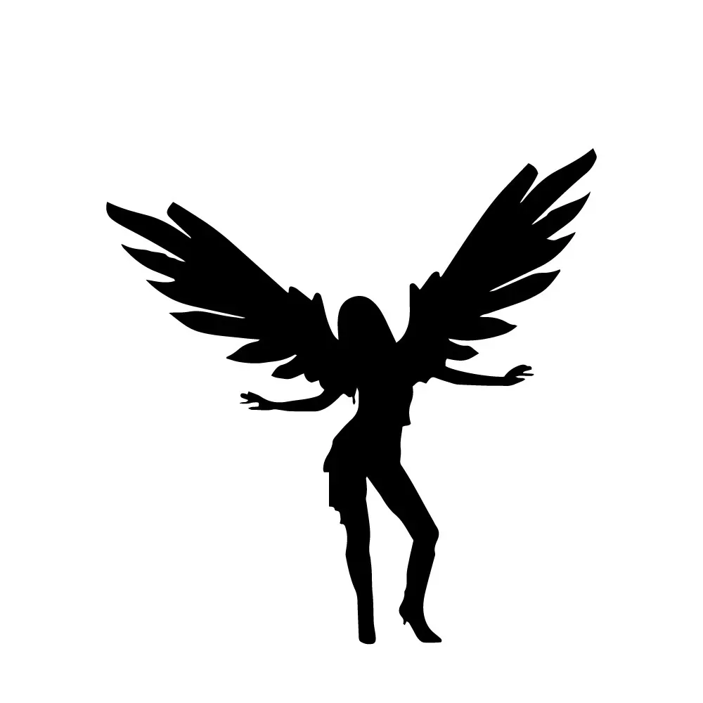 Cartoon Sexy Angel Fashion Applique High Quality Car Decoration Personality Pvc Waterproof Applique Black/white, 12cm*12cm
Cartoon Sexy Angel Fashion Applique High Quality Car Decoration Personality Pvc Waterproof Applique Black/white, 12cm*12cm