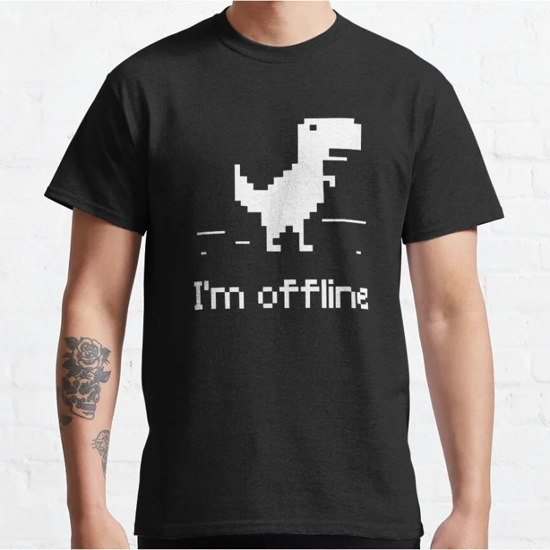 I'm Offline Funny computer geek nerds t rex 90s cartoon pixel video game dinosaur T-shirt for men large size Adult Tops S-6xl
I'm Offline Funny computer geek nerds t rex 90s cartoon pixel video game dinosaur T-shirt for men large size Adult Tops S-6xl