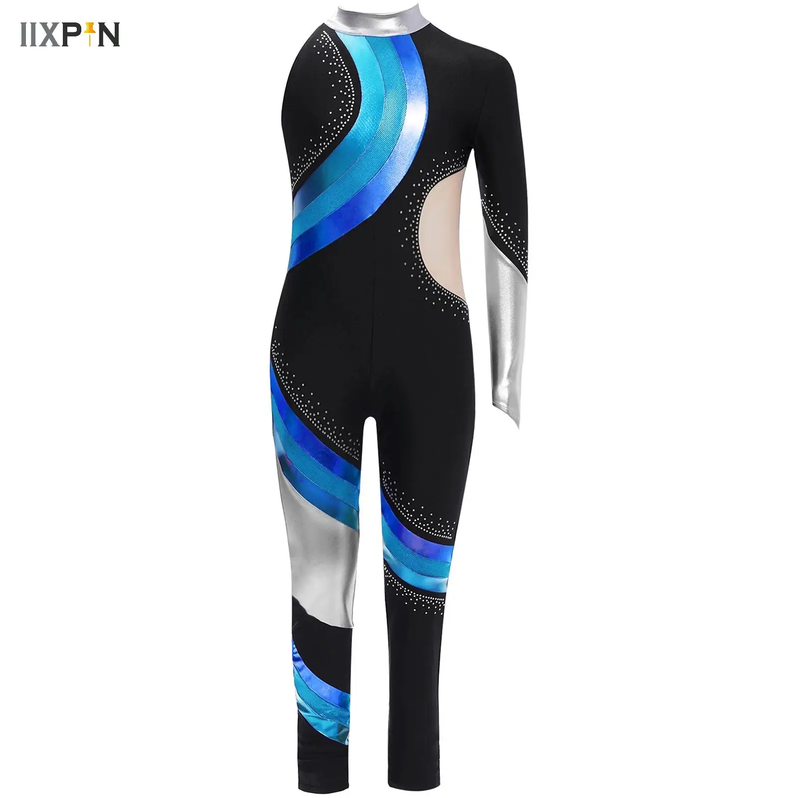 Kids Girls Ballet Dance Jumpsuit Rhinestones One Shoulder Long Sleeve Gymnastics Bodysuit Figure Skating Performance Costume
Kids Girls Ballet Dance Jumpsuit Rhinestones One Shoulder Long Sleeve Gymnastics Bodysuit Figure Skating Performance Costume