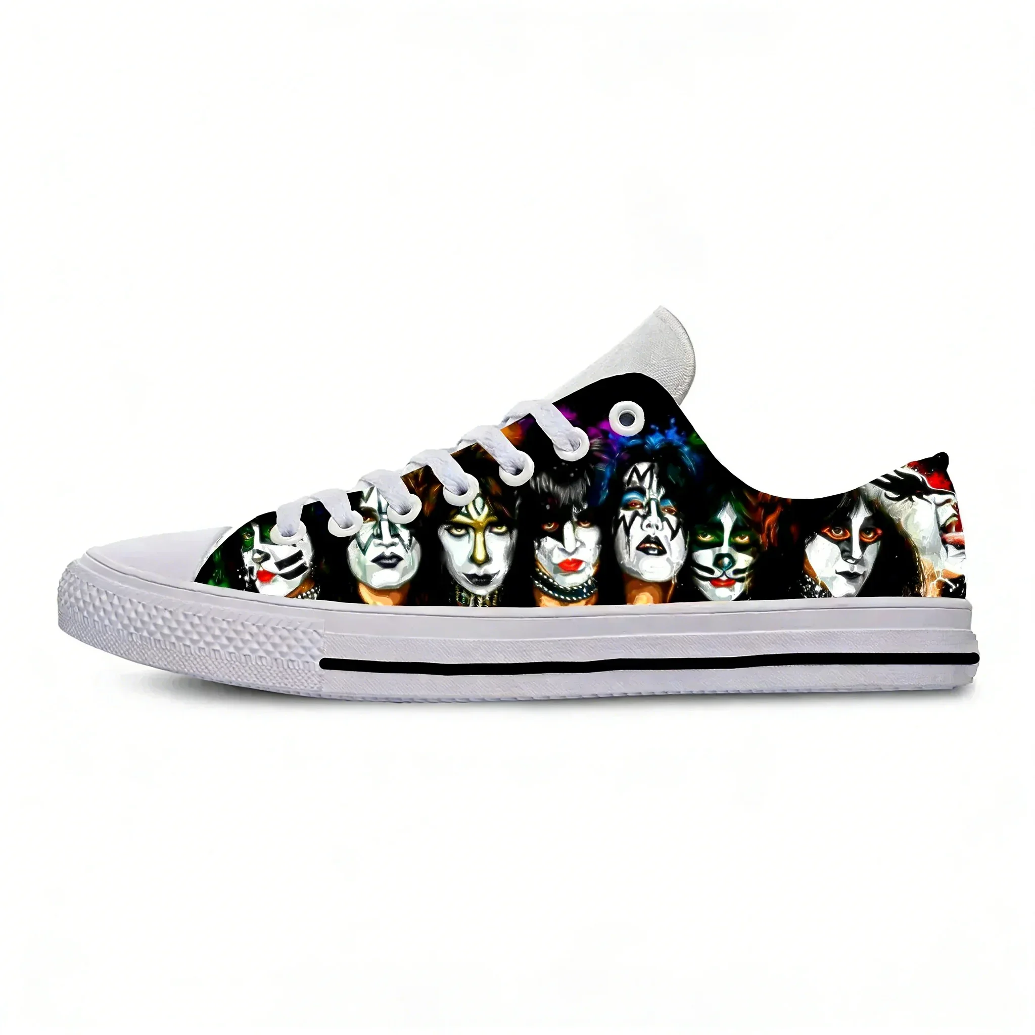 Hot Sales Music Band Kiss Design Lace-up Casual Breathable Shoes Outdoor Walking Lightweight Walking Shoes Low Top Summer Shoes
Hot Sales Music Band Kiss Design Lace-up Casual Breathable Shoes Outdoor Walking Lightweight Walking Shoes Low Top Summer Shoes