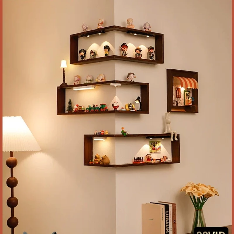 Corner decorative painting, cute blind box figure storage rack
Corner decorative painting, cute blind box figure storage rack