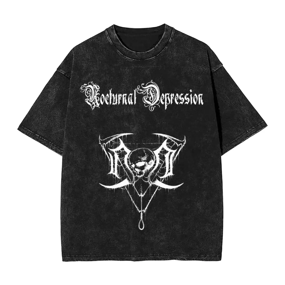 Washed T Shirts Nocturnal Depression Hip Hop T-Shirt Oversize Black Metal Band Streetwear 100% Cotton Summer Tees for Men Women
Washed T Shirts Nocturnal Depression Hip Hop T-Shirt Oversize Black Metal Band Streetwear 100% Cotton Summer Tees for Men Women
