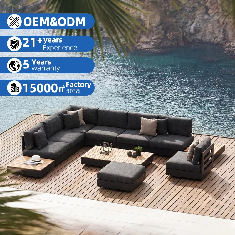 Aluminum Garden Furniture Villa Patio Furniture Set Hotel Garden Sofas Teak Outdoor Sofa Set L Shape Sofa Outdoor Furniture Set
Aluminum Garden Furniture Villa Patio Furniture Set Hotel Garden Sofas Teak Outdoor Sofa Set L Shape Sofa Outdoor Furniture Set
