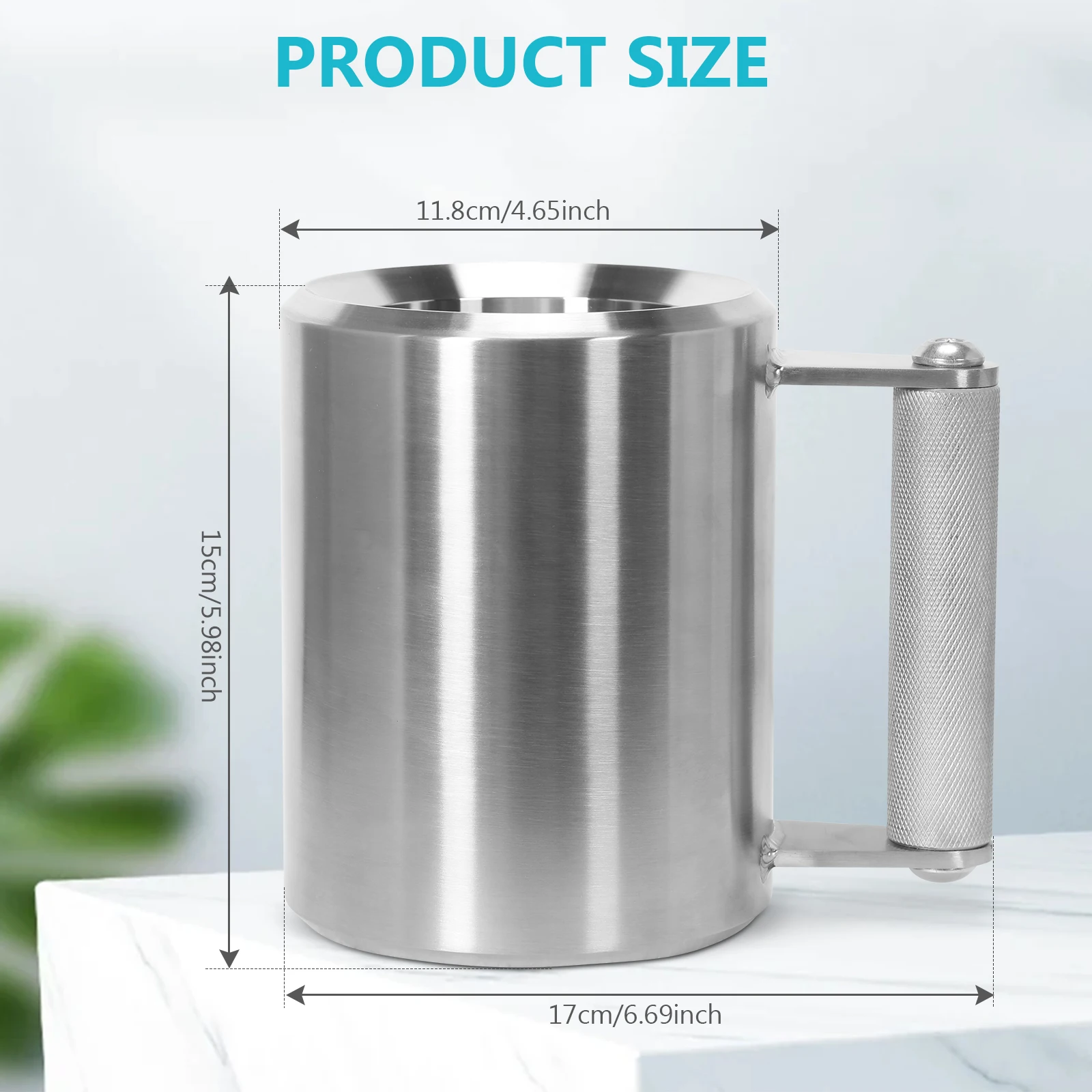 10kg Stainless Steel Dumbbell Cup Wear Resist Extra-Heavy Water Cup Fitness Pranks Coffee Mug For Weightlifting Workouts Men
10kg Stainless Steel Dumbbell Cup Wear Resist Extra-Heavy Water Cup Fitness Pranks Coffee Mug For Weightlifting Workouts Men